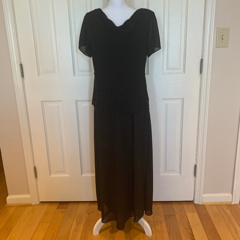 New Black Dress w/beading